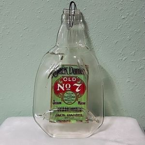 Jack Daniel's Old No 7 Whiskey Melted Glass Bottle Wall Art